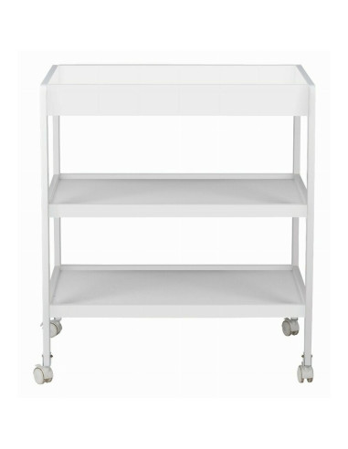 BN-82702,Masuta de infasat, FreeON, Mila, Din lemn, Cu 4 roti pentru transport facil, Cu 3 suprafete de depozitare, 76x54x86 cm,