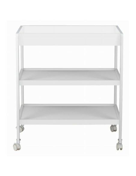 BN-82702,Masuta de infasat, FreeON, Mila, Din lemn, Cu 4 roti pentru transport facil, Cu 3 suprafete de depozitare, 76x54x86 cm,