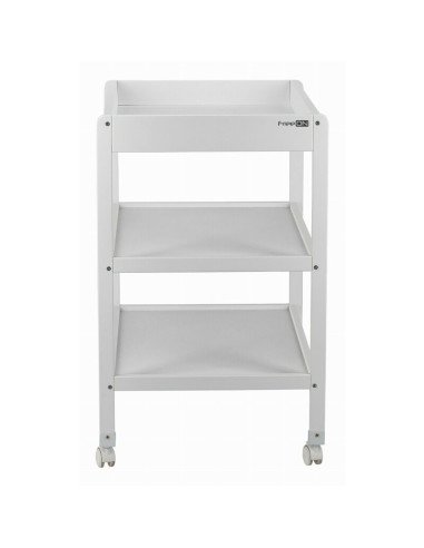BN-82702,Masuta de infasat, FreeON, Mila, Din lemn, Cu 4 roti pentru transport facil, Cu 3 suprafete de depozitare, 76x54x86 cm,