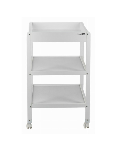 BN-82702,Masuta de infasat, FreeON, Mila, Din lemn, Cu 4 roti pentru transport facil, Cu 3 suprafete de depozitare, 76x54x86 cm,