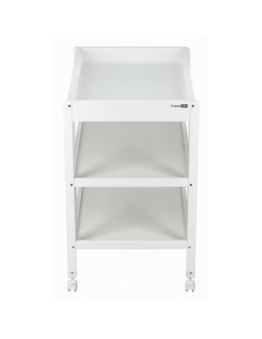 BN-82702,Masuta de infasat, FreeON, Mila, Din lemn, Cu 4 roti pentru transport facil, Cu 3 suprafete de depozitare, 76x54x86 cm,
