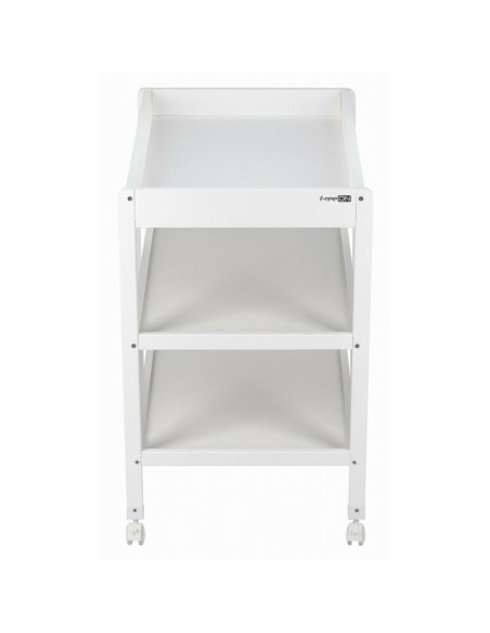 BN-82702,Masuta de infasat, FreeON, Mila, Din lemn, Cu 4 roti pentru transport facil, Cu 3 suprafete de depozitare, 76x54x86 cm,