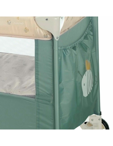 BN-8420421089897,Patut pliant, Jane, Duo Level, Cu roti, Cu arcada cu jucarii, Geanta de transport, Cu doua nivele, Conform stan