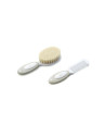 BN-8420421071588,Set perie si pieptene, Jane, Din peri naturali, 0 luni+, Bej