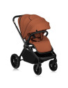 BN-LO-MIKA_PLUS_BROWN_RUST,Carucior sport, Lionelo, Mika Plus, Cadru din aluminiu, Copertina XXL, Spatar reglabil in 3 pozitii, 