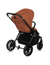 BN-LO-MIKA_PLUS_BROWN_RUST,Carucior sport, Lionelo, Mika Plus, Cadru din aluminiu, Copertina XXL, Spatar reglabil in 3 pozitii, 