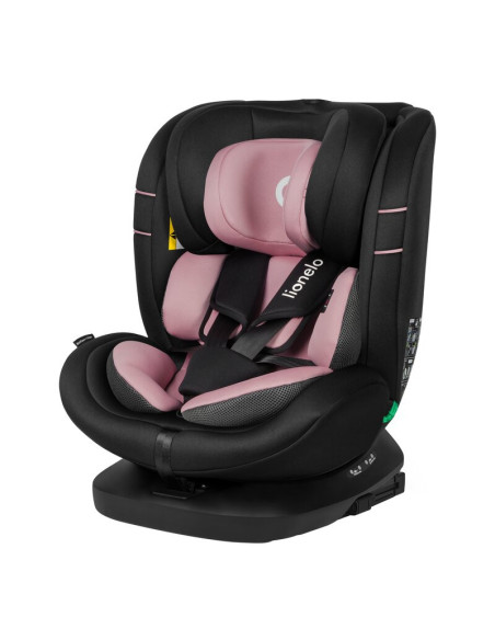 BN-LO-BASTIAAN_I-SIZE_PINK_ROSE,Scaun auto, Lionelo, Bastiaan i-Size, 4 in 1, Protectie laterala, Cu spatar inclinabil in 4 pozi
