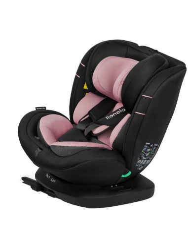 BN-LO-BASTIAAN_I-SIZE_PINK_ROSE,Scaun auto, Lionelo, Bastiaan i-Size, 4 in 1, Protectie laterala, Cu spatar inclinabil in 4 pozi
