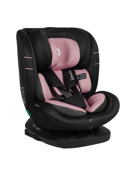 BN-LO-BASTIAAN_I-SIZE_PINK_ROSE,Scaun auto, Lionelo, Bastiaan i-Size, 4 in 1, Protectie laterala, Cu spatar inclinabil in 4 pozi