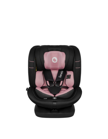 BN-LO-BASTIAAN_I-SIZE_PINK_ROSE,Scaun auto, Lionelo, Bastiaan i-Size, 4 in 1, Protectie laterala, Cu spatar inclinabil in 4 pozi