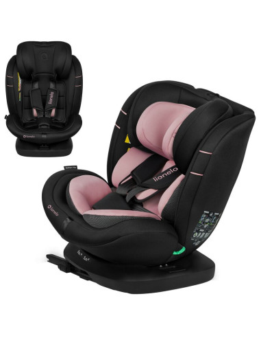 BN-LO-BASTIAAN_I-SIZE_PINK_ROSE,Scaun auto, Lionelo, Bastiaan i-Size, 4 in 1, Protectie laterala, Cu spatar inclinabil in 4 pozi