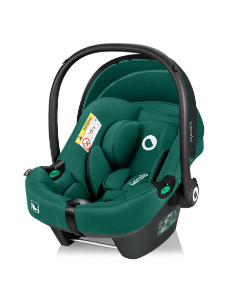 BN-LO-ASTRID_I-SIZE_GREEN+BASE_BLACK,Scoica auto, Lionelo, i-Size Astrid, Include baza Isofix, 0-13 Kg, 40-87 cm, Cu maner si ca