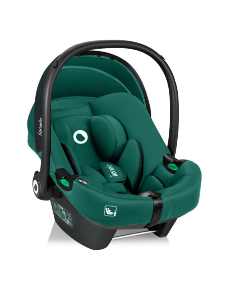 BN-LO-ASTRID_I-SIZE_GREEN+BASE_BLACK,Scoica auto, Lionelo, i-Size Astrid, Include baza Isofix, 0-13 Kg, 40-87 cm, Cu maner si ca