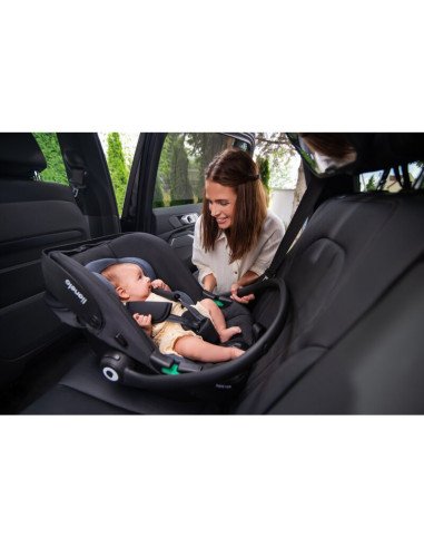 BN-LO-ASTRID_I-SIZE_GREEN+BASE_BLACK,Scoica auto, Lionelo, i-Size Astrid, Include baza Isofix, 0-13 Kg, 40-87 cm, Cu maner si ca