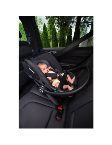 BN-LO-ASTRID_I-SIZE_GREEN+BASE_BLACK,Scoica auto, Lionelo, i-Size Astrid, Include baza Isofix, 0-13 Kg, 40-87 cm, Cu maner si ca