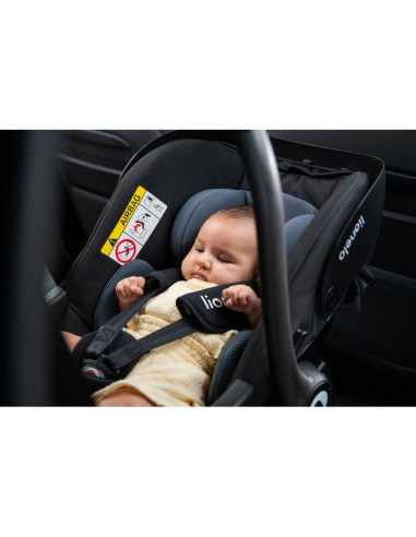BN-LO-ASTRID_I-SIZE_GREEN+BASE_BLACK,Scoica auto, Lionelo, i-Size Astrid, Include baza Isofix, 0-13 Kg, 40-87 cm, Cu maner si ca