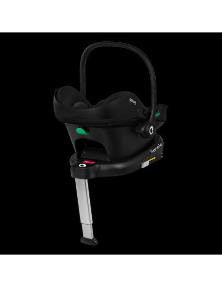 BN-LO-ASTRID_I-SIZE_GREEN+BASE_BLACK,Scoica auto, Lionelo, i-Size Astrid, Include baza Isofix, 0-13 Kg, 40-87 cm, Cu maner si ca