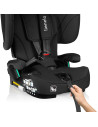 BN-LO-NELLY_I-SIZE_BLACK_CARBON,Scaun auto pliabil, Lionelo, Nelly, i-Size, 76- 150 cm, Tetiera reglabila in 15 pozitii, Spatar 