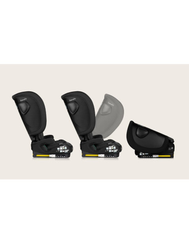 BN-LO-NELLY_I-SIZE_BLACK_CARBON,Scaun auto pliabil, Lionelo, Nelly, i-Size, 76- 150 cm, Tetiera reglabila in 15 pozitii, Spatar 