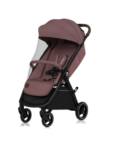 BN-LO-INGRID_PINK_MAUVE,Carucior sport, Lionelo, Ingrid, Capotina impermeabila cu filtru UPF50+, Pana la 22 Kg, Spatar reglabil 