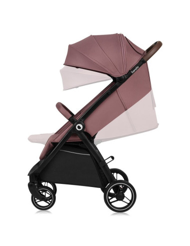 BN-LO-INGRID_PINK_MAUVE,Carucior sport, Lionelo, Ingrid, Capotina impermeabila cu filtru UPF50+, Pana la 22 Kg, Spatar reglabil 