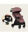 BN-LO-INGRID_PINK_MAUVE,Carucior sport, Lionelo, Ingrid, Capotina impermeabila cu filtru UPF50+, Pana la 22 Kg, Spatar reglabil 