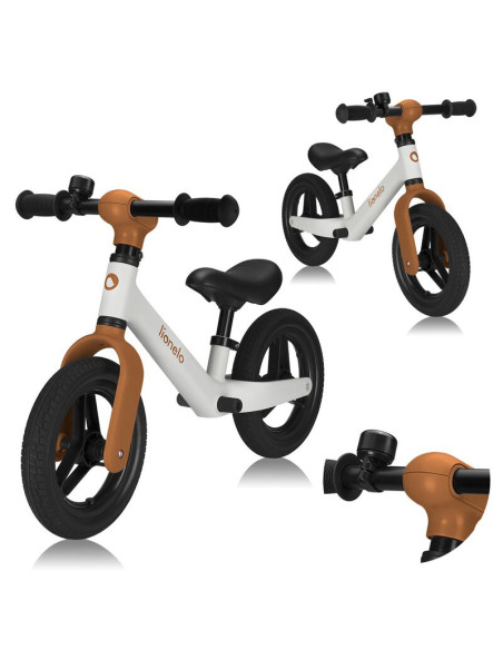 BN-LO-TONI_BEIGE_SAND,Bicicleta fara pedale, Lionelo, Toni, Cu ghidon si sa reglabile, Ultra usoara, 2.8 Kg, 18 luni+, Sustine 3