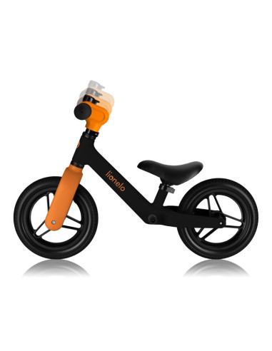 BN-LO-TONI_BLACK_ORANGE,Bicicleta fara pedale, Lionelo, Toni, Cu ghidon si sa reglabile, Ultra usoara, 2.8 Kg, 18 luni+, Sustine