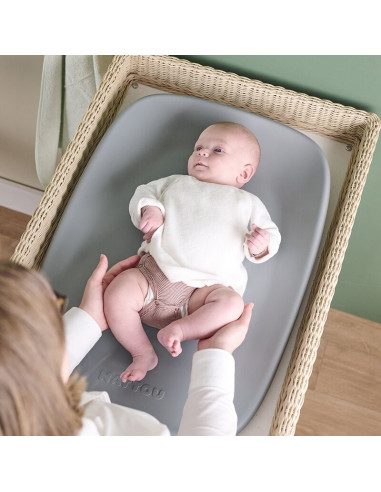 BN-145046,Saltea de infasat, Nattou, Softy, Moale, Utilizabil si fara husa, Design ergonomic, Spuma PU, 70x50x10 cm, Fara BPA, 0