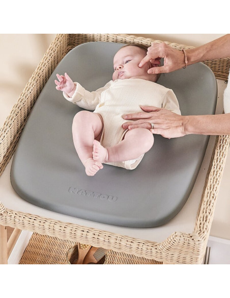 BN-145046,Saltea de infasat, Nattou, Softy, Moale, Utilizabil si fara husa, Design ergonomic, Spuma PU, 70x50x10 cm, Fara BPA, 0