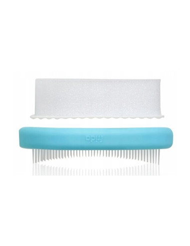 BN-FRI14,Set ingrijire scalp, Fridababy, DermaFrida, 3 in 1, Pentru dermatita seboreica la bebelusi, Include perie, burete si pi