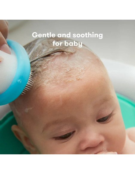 BN-FRI14,Set ingrijire scalp, Fridababy, DermaFrida, 3 in 1, Pentru dermatita seboreica la bebelusi, Include perie, burete si pi