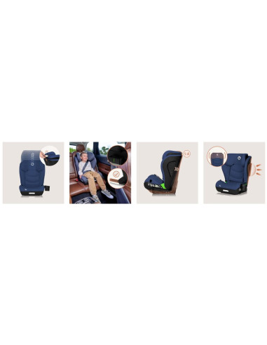 BN-LO-NEAL_I-SIZE_BLUE_NAVY,Scaun auto i-Size, Lionelo, Neal, Spatar reglabil in 4 pozitii, Tetiera in 10 pozitii, Suport sticla