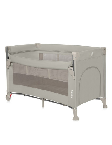 BN-LO-ELLEN_BEIGE_SAND,Patut pliant multifunctional, Lionelo, Ellen, Cu laterala culisanta, Nivel suplimentar, Intrare laterala 