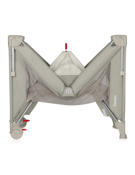 BN-LO-ELLEN_BEIGE_SAND,Patut pliant multifunctional, Lionelo, Ellen, Cu laterala culisanta, Nivel suplimentar, Intrare laterala 