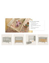 BN-LO-ELLEN_BEIGE_SAND,Patut pliant multifunctional, Lionelo, Ellen, Cu laterala culisanta, Nivel suplimentar, Intrare laterala 
