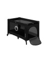 BN-LO-STEFI_BLACK_CARBON,Patut pliant, Lionelo, Stefi, Cu un nivel, Cu intrare laterala cu fermoar, 2 roti, 120x60 cm, Conform c