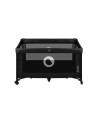 BN-LO-STEFI_BLACK_CARBON,Patut pliant, Lionelo, Stefi, Cu un nivel, Cu intrare laterala cu fermoar, 2 roti, 120x60 cm, Conform c
