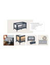 BN-LO-STEFI_BLACK_CARBON,Patut pliant, Lionelo, Stefi, Cu un nivel, Cu intrare laterala cu fermoar, 2 roti, 120x60 cm, Conform c