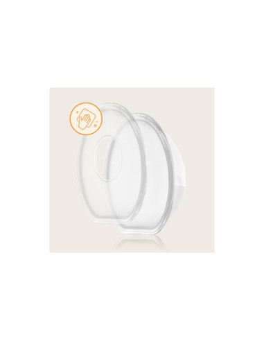 BN-LOC-MILKY_SIMPLE,Colectoare san, Lionelo, 2 buc, 60 ml, fara BPA, Ergonomice, Compatibile cu orice sutien, Transparent