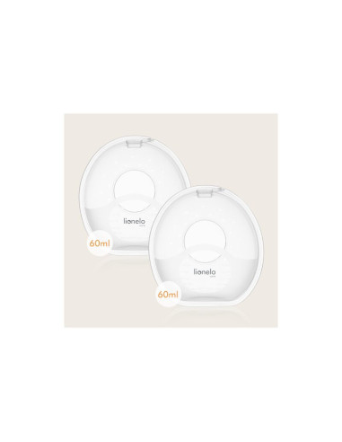 BN-LOC-MILKY_SIMPLE,Colectoare san, Lionelo, 2 buc, 60 ml, fara BPA, Ergonomice, Compatibile cu orice sutien, Transparent