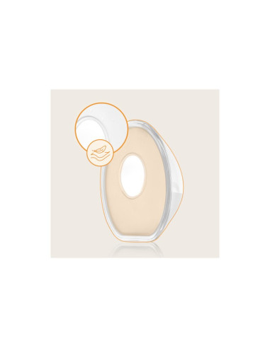 BN-LOC-MILKY_SIMPLE,Colectoare san, Lionelo, 2 buc, 60 ml, fara BPA, Ergonomice, Compatibile cu orice sutien, Transparent