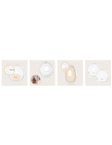 BN-LOC-MILKY_SIMPLE,Colectoare san, Lionelo, 2 buc, 60 ml, fara BPA, Ergonomice, Compatibile cu orice sutien, Transparent