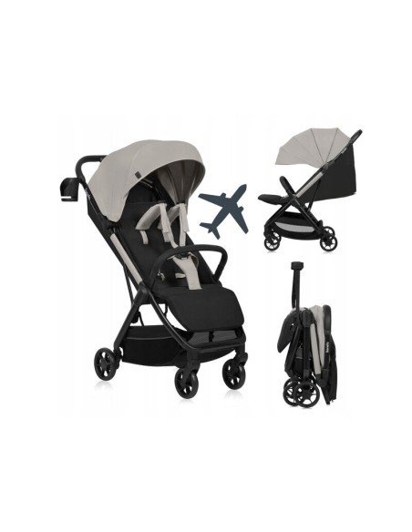 BN-LO-JULIE_AIR_BEIGE_SAND,Carucior sport, Lionelo, Julie Air, Greutate redusa - 7.5 kg, Sustine 22 kg, 6 luni+, Capotina imperm