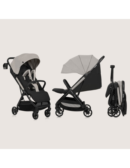 BN-LO-JULIE_AIR_BEIGE_SAND,Carucior sport, Lionelo, Julie Air, Greutate redusa - 7.5 kg, Sustine 22 kg, 6 luni+, Capotina imperm