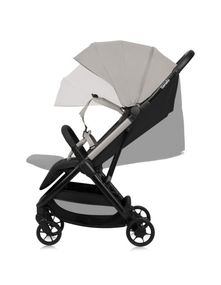BN-LO-JULIE_AIR_BEIGE_SAND,Carucior sport, Lionelo, Julie Air, Greutate redusa - 7.5 kg, Sustine 22 kg, 6 luni+, Capotina imperm