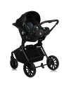 BN-LO-MIKA_PLUS_3IN1_BROWN_RUST,Carucior 3 in 1, Lionelo, Mika Plus, Cadru din aluminiu, Cu landou intarit si salteluta moale, C