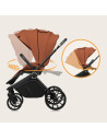 BN-LO-MIKA_PLUS_3IN1_BROWN_RUST,Carucior 3 in 1, Lionelo, Mika Plus, Cadru din aluminiu, Cu landou intarit si salteluta moale, C
