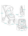 BN-LO-MIKA_PLUS_3IN1_BROWN_RUST,Carucior 3 in 1, Lionelo, Mika Plus, Cadru din aluminiu, Cu landou intarit si salteluta moale, C