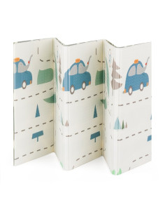 BN-435073,Covoras de joaca, Petite&Mars, Reversibil, Include geanta pentru transport, Pliabil si impermeabil, Non-toxic, 197 x 1
